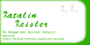 katalin keisler business card